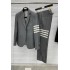 TB wool suit coat double slit two button slim fit men's business leisure