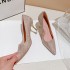 New slim heel design sense of minority wedding shoes and Xiuhe wedding dress