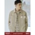 Spring new imported hollow yarn with wrinkles short tooling jacket men's casual lapel spring and autumn men's jacket Spring new imported hollow yarn with wrinkles short tooling jacket men's casual lapel spring and autumn men's jacket